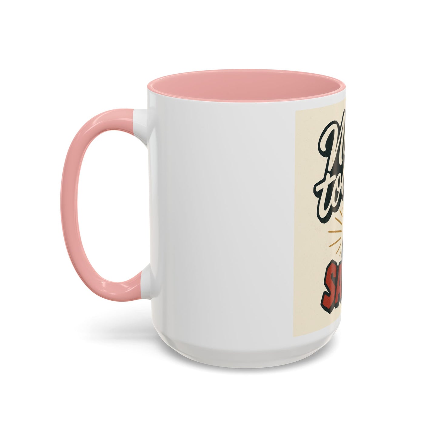 Not Today Satan Coffee Mug — Funny Retro Cat Accent Mug (11/15oz)